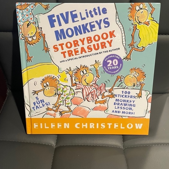 Five Little Monkeys Storybook Treasury by Eileen Christelow (English) Hardcover - Picture 2 of 10